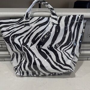 Zebra Print Tote Bag